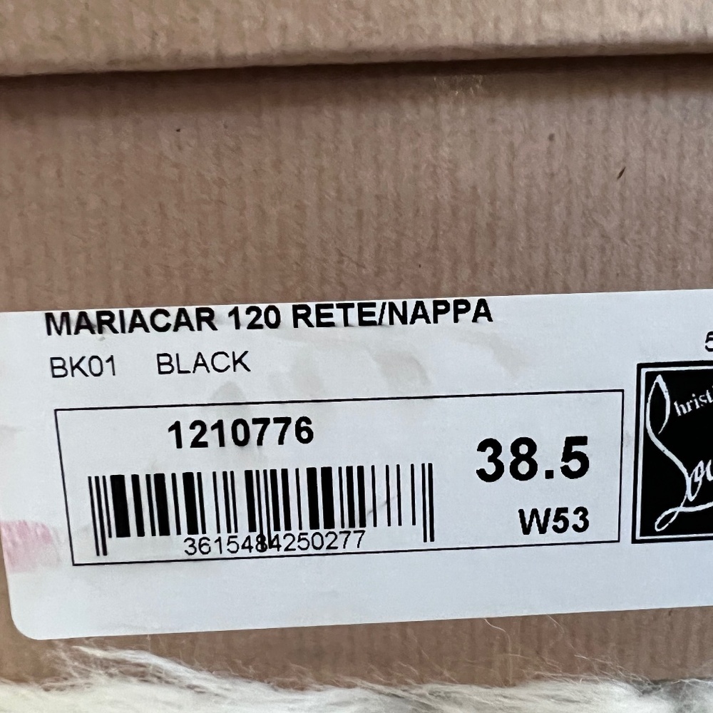 Christian Louboutin Black Mariacar 120 38.5